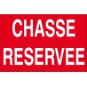 Panneau chasse réservée