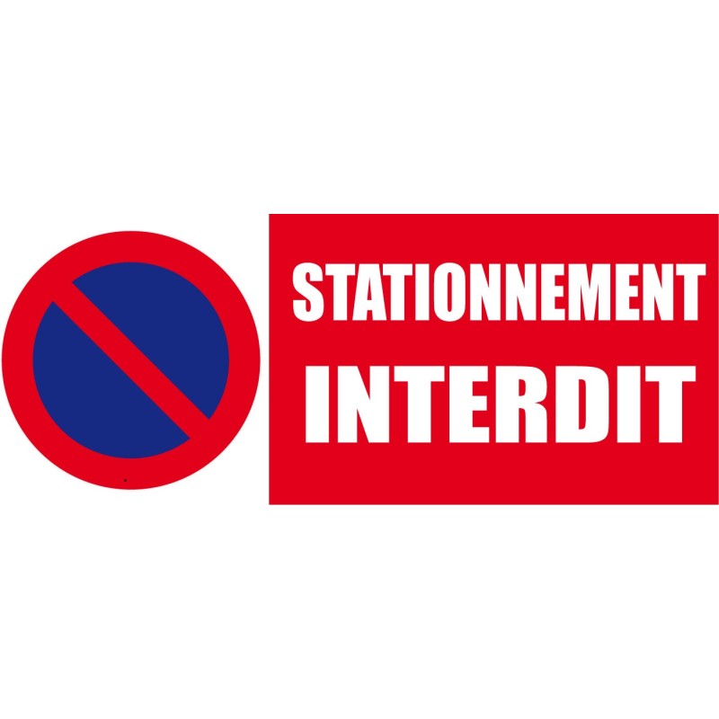 Panneau stationnement interdit