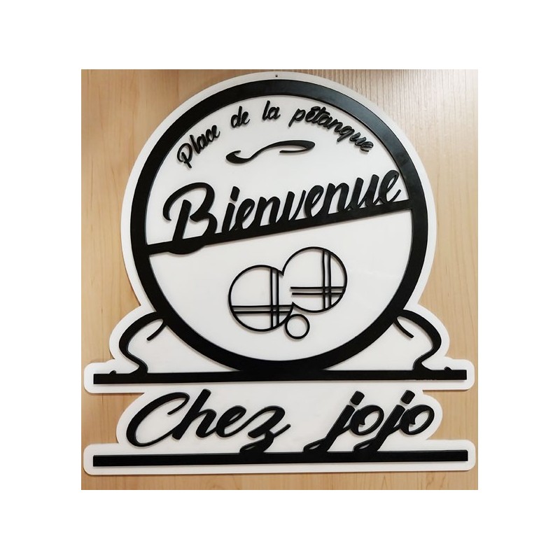 Décoration murale pétanque personnalisé
