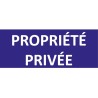 Panneau signalétique propriété privée