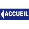 Panneau accueil direction gauche