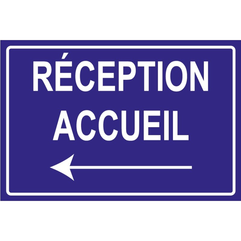 Panneau reception accueil gauche