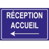 Panneau reception accueil gauche