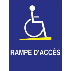 Panneau rampe d'accès