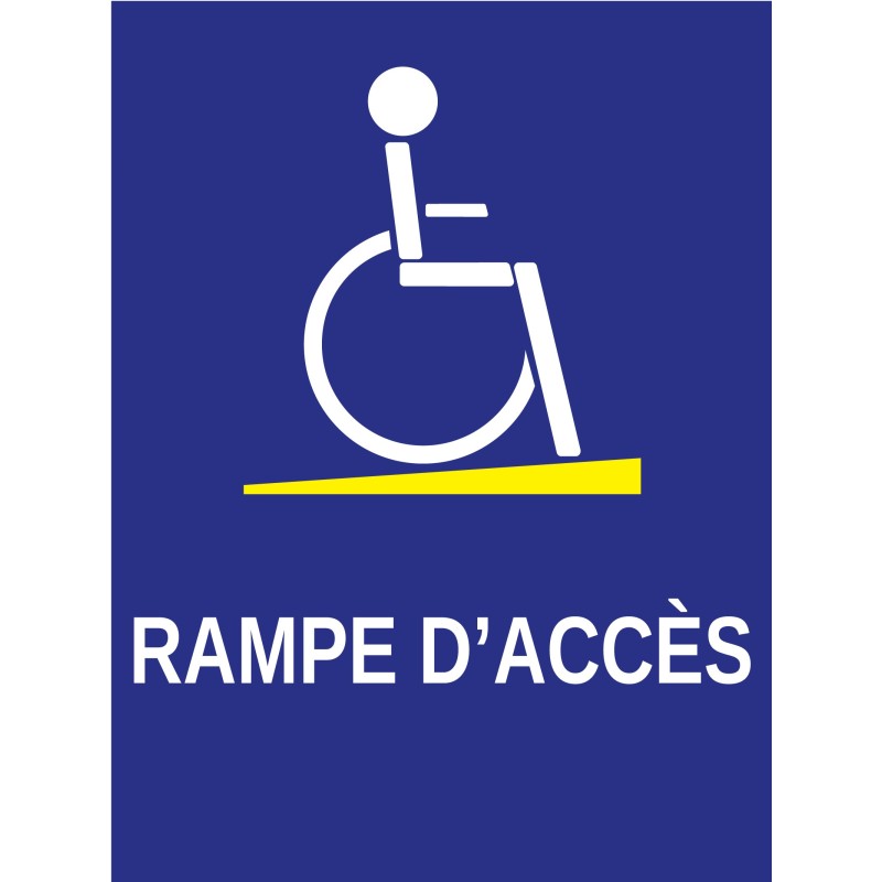 Panneau rampe d'accès