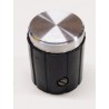 Bouton de potentiomètre axe 6mm a vis noir