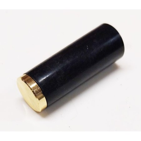 Bouton de potentiomètre axe 6mm a vis noir