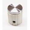 Bouton de potentiomètre axe 6mm a vis blanc