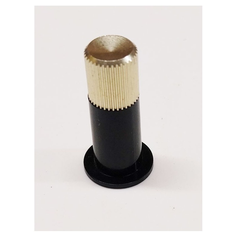 Bouton de potentiomètre axe 6mm a vis noir