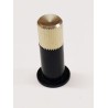 Bouton de potentiomètre axe 6mm a vis noir