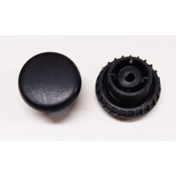 Bouton de potentiomètre noir axe 4mm