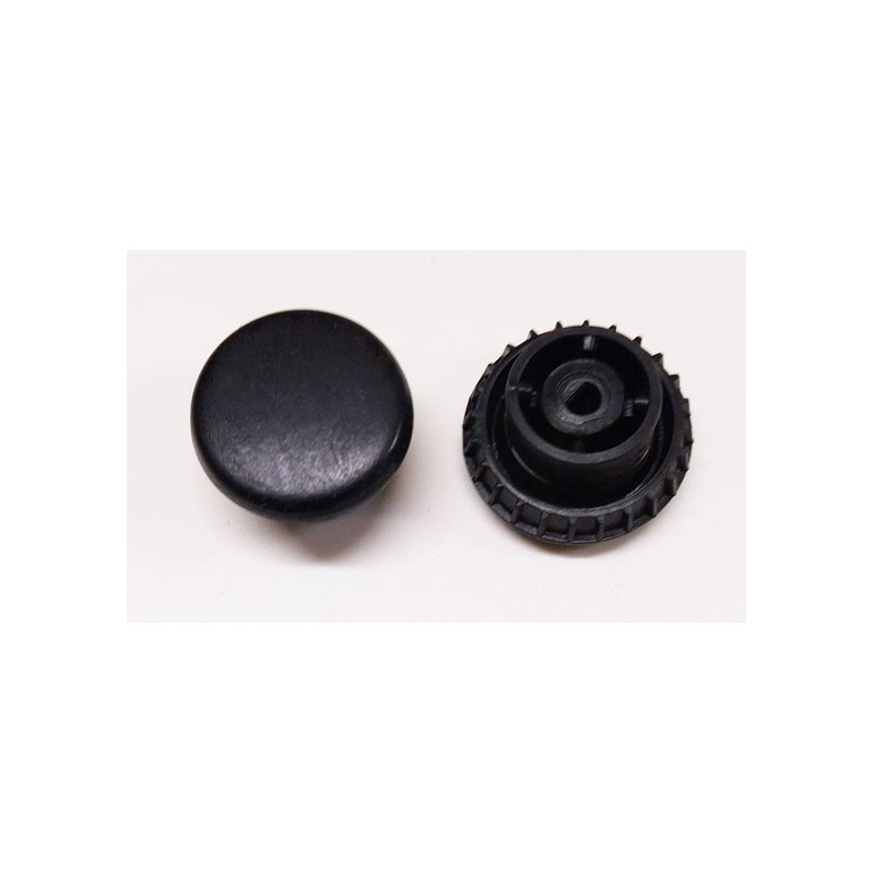 Bouton de potentiomètre noir axe 4mm