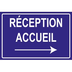 Panneau reception accueil droite