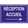 Panneau reception accueil droite