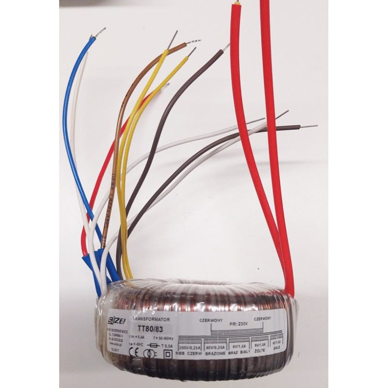 Transformateur torique 200v+40v+6v+6v+6volts