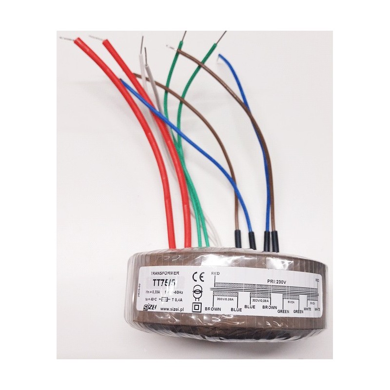 Transformateur torique 300v+300v+6v+6volts