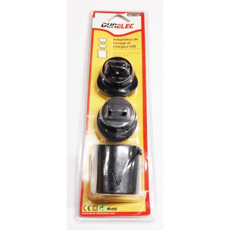 Adaptateur de voyage et chargeur USB