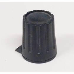 Bouton noir avec flèche