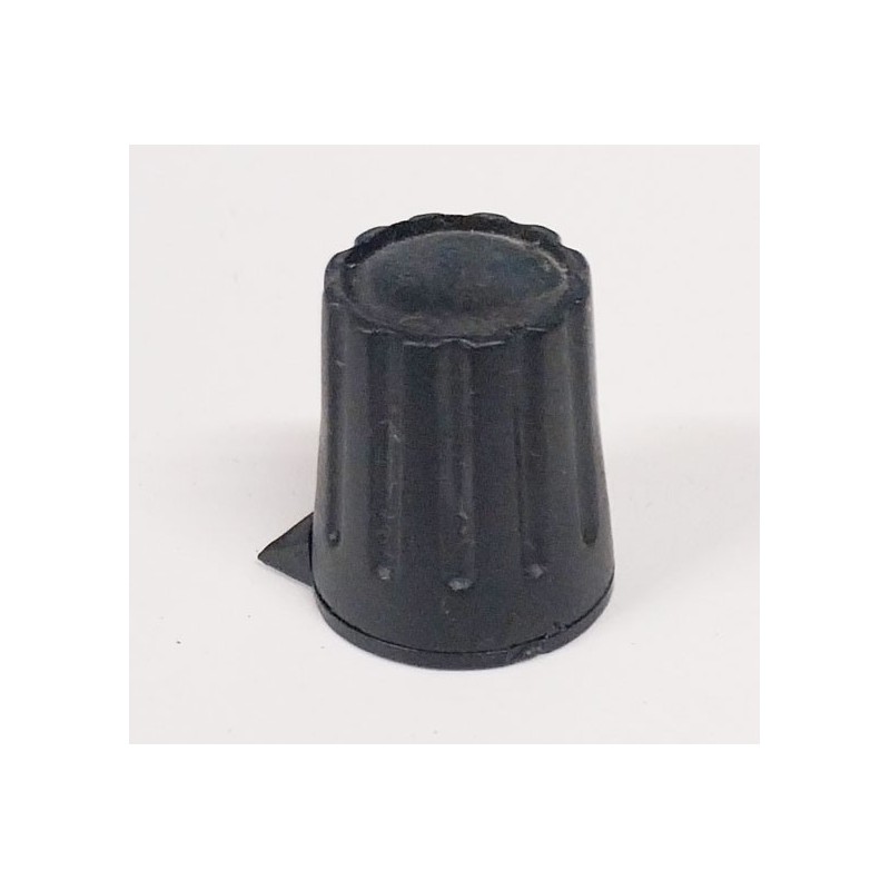 Bouton noir avec flèche