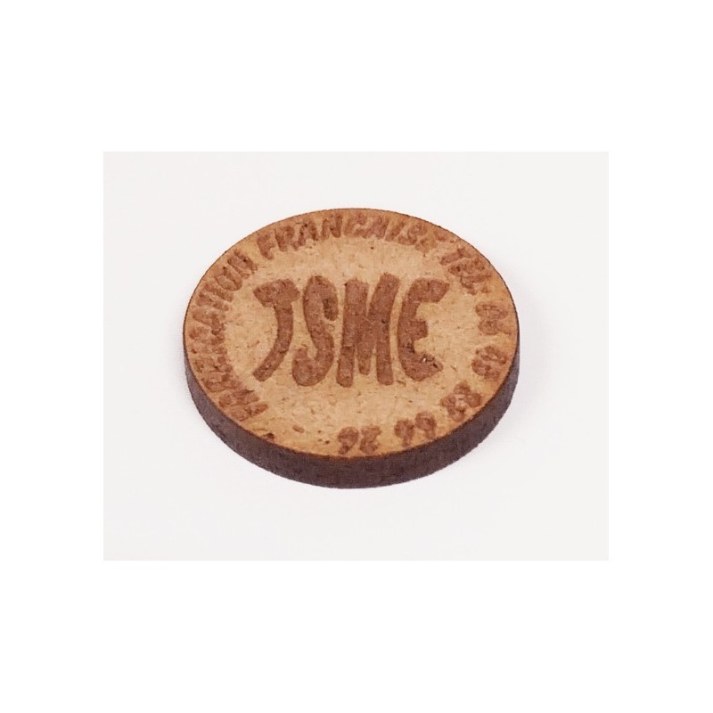 Logo en bois médium ø 40mm (40pièces)