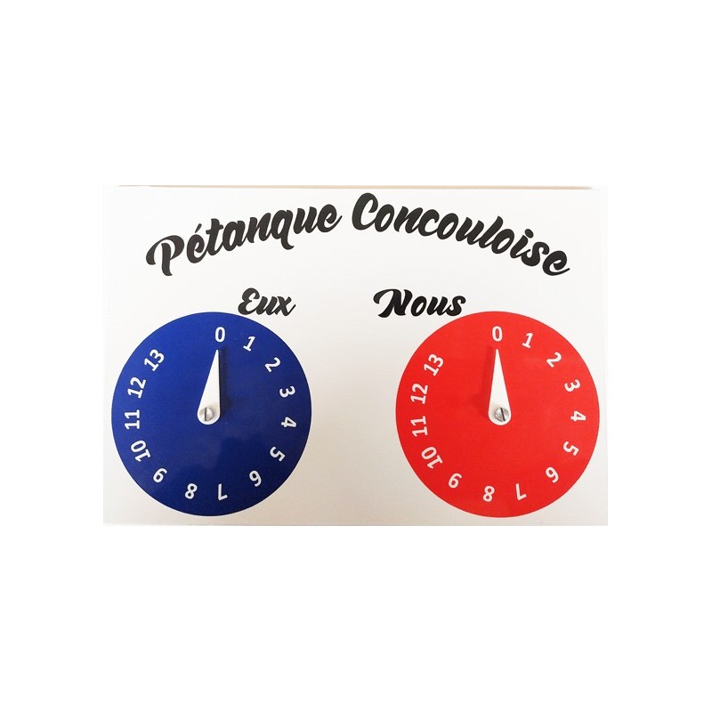 Compteur mural de point pour pétanque