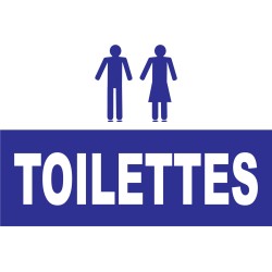 Panneau toilettes hommes et femmes