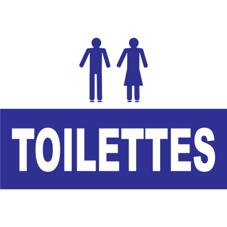 Panneau toilettes hommes et femmes
