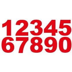 chiffre en adhésif 20mm