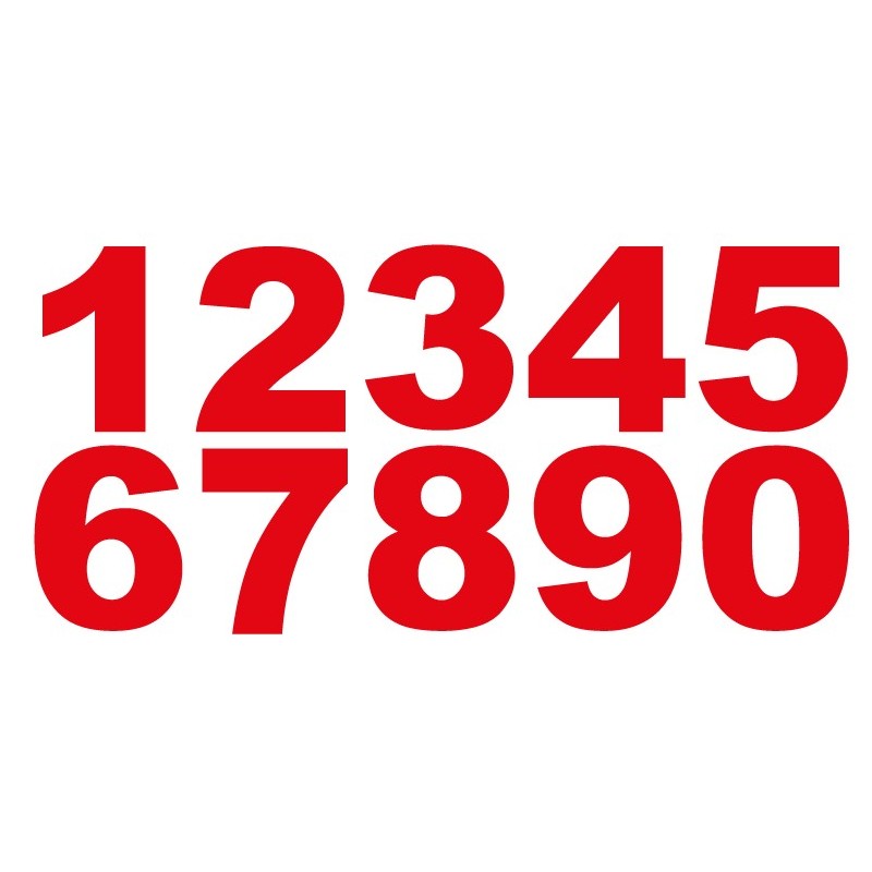 chiffre en adhésif 20mm