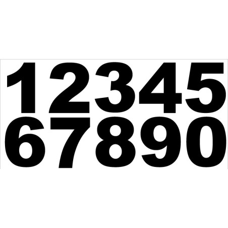chiffre en adhésif 40mm