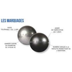 MS2110 Boules de pétanque 670Grs