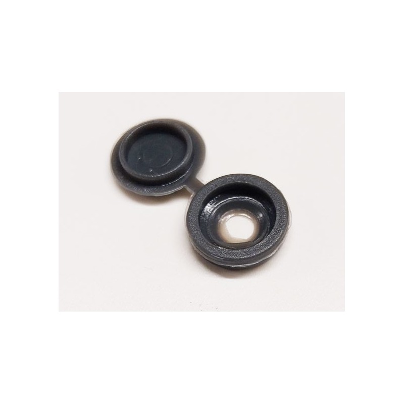 Cache vis gris foncé