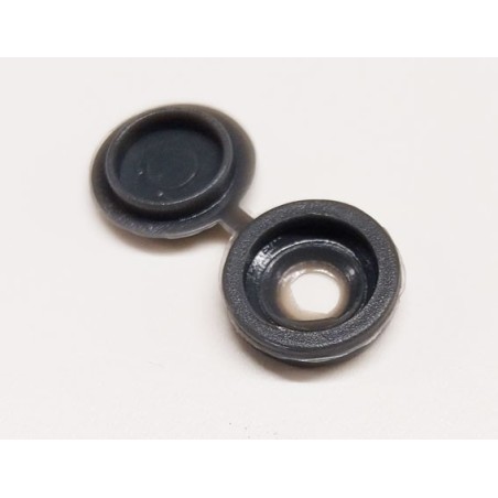 Cache vis gris foncé