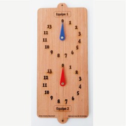 Compteur de points pétanque en bois, boules de pétanque