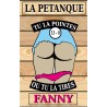 Panneau F ANNY pétanque pour terrain de pétanque
