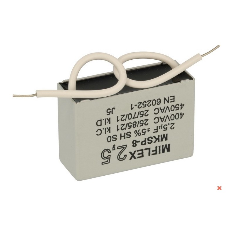 Condensateur anti parasite 2.5mf 450 volts AC