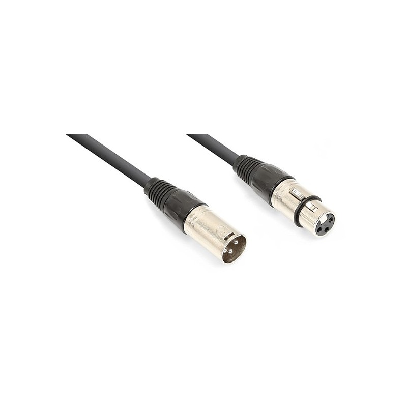 Cordon audio XLR mâle / XLR femelle, 1,5 m