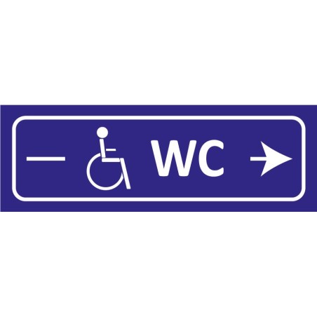 Signalétique adhésives WC handicapé droite