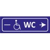 Signalétique adhésives WC handicapé droite