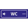 Signalétique adhésives WC gauche