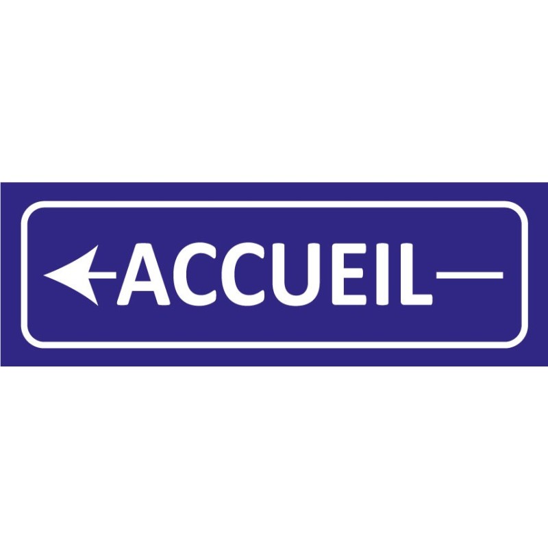 Signalétique adhésives accueil gauche