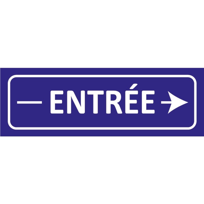 Signalétique adhésives entrée droite