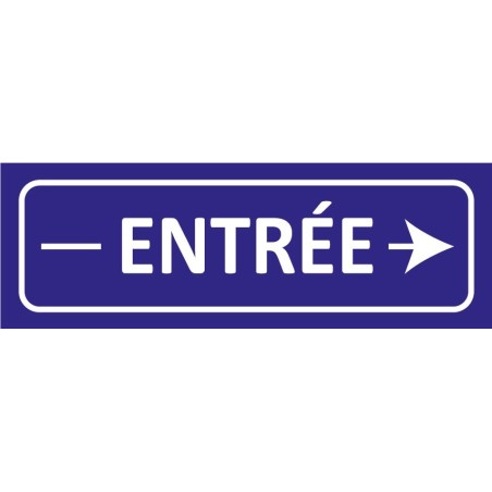 Signalétique adhésives entrée droite
