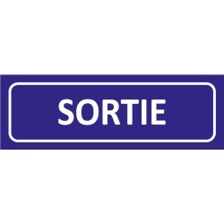 Signalétique adhésives sortie