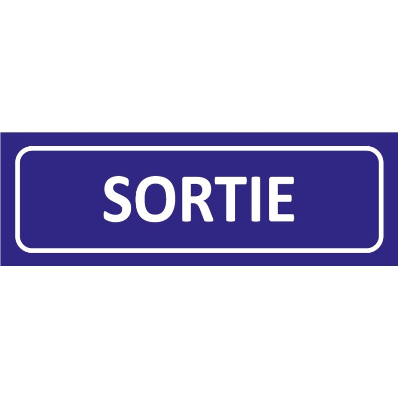 Signalétique adhésives sortie
