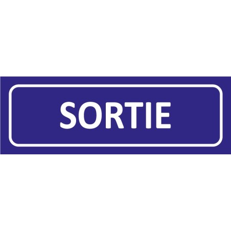 Signalétique adhésives sortie