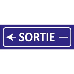 Signalétique adhésives sortie gauche