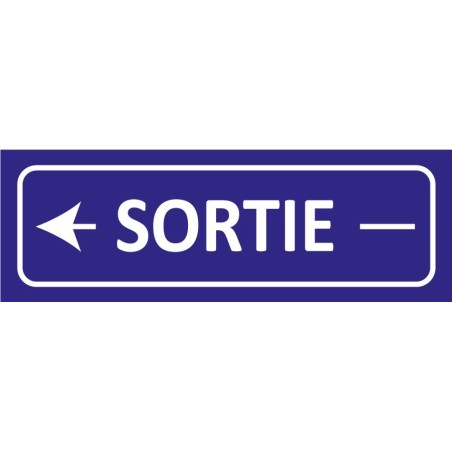 Signalétique adhésives sortie gauche