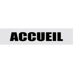 Signalétique de porte accueil