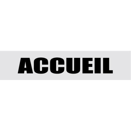 Signalétique de porte accueil